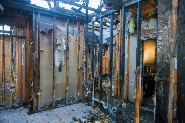 Professional Fire Damage Cleanup technician working in Georgetown, OH